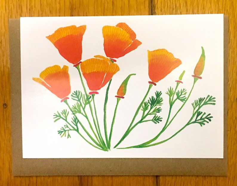 California Poppies Greeting Card image 1