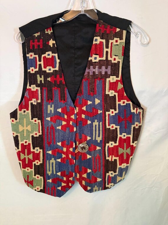 Vintage Southwestern Rug Vest
