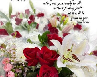 Wisdom is a prayer away.  Scripture James 1:5 NIV with free shipping