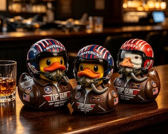 Top Gun-Pilotenente aus Kunstharz zum 40. Jubiläum, Maverick Goose Iceman Fliegerenten-Ornament, Retro-Schreibtischdekoration, Geschenk für Sammler von Militärluftfahrtartikeln