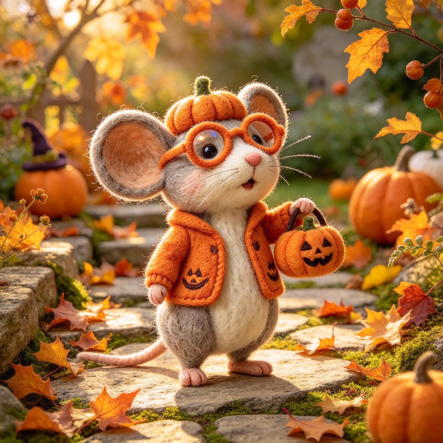 Fall Mouse Figurine - Etsy