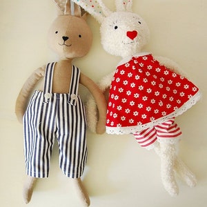 Pattern Reversible Dress & Trousers for Softies, PDF Sewing Instructions