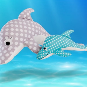 Sewing a dolphin: Ebook Dolli Delfin | Instructions for sewing a cuddly toy