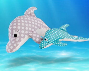 Sewing a dolphin: Ebook Dolli Delfin | Instructions for sewing a cuddly toy