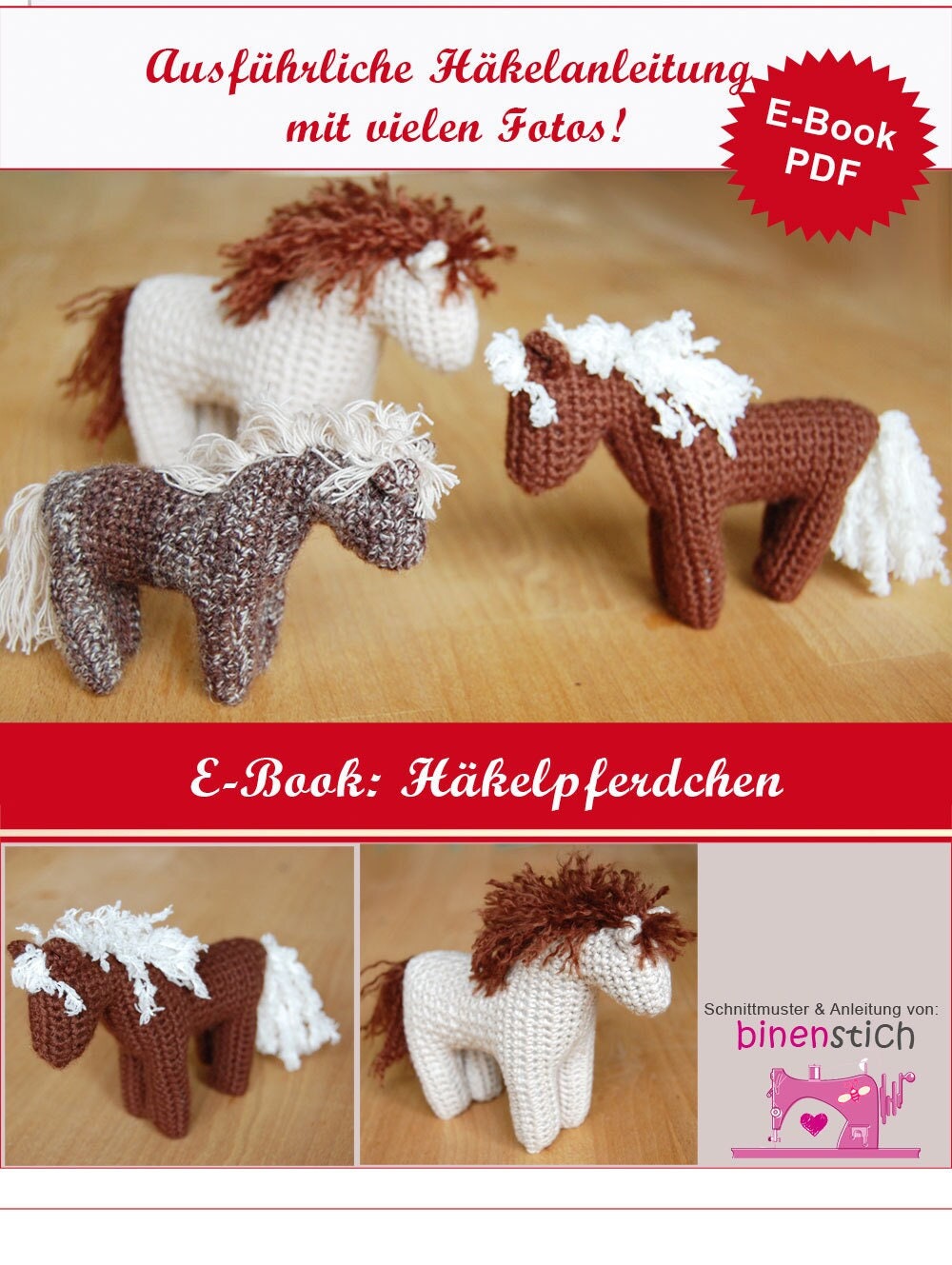 Crochet Horse: Ebook Crochet Pattern Crochet Horse Pattern German