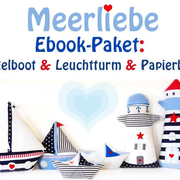 3 Ebook-Paket: Leuchtturm + Segelboot + Papierboot
