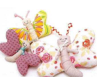 Sewing a butterfly – instructions & pattern | PDF sewing instructions in German