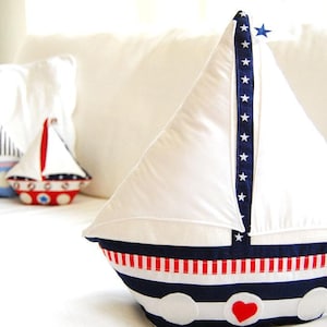 Sailboat Pattern - Sailing boat sewing instructions