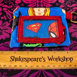 Small card purse superhero Ready to Ship image 1