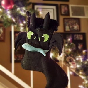 Toothless Inspired Christmas Stocking