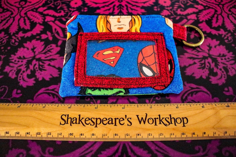 Small card purse superhero Ready to Ship image 1