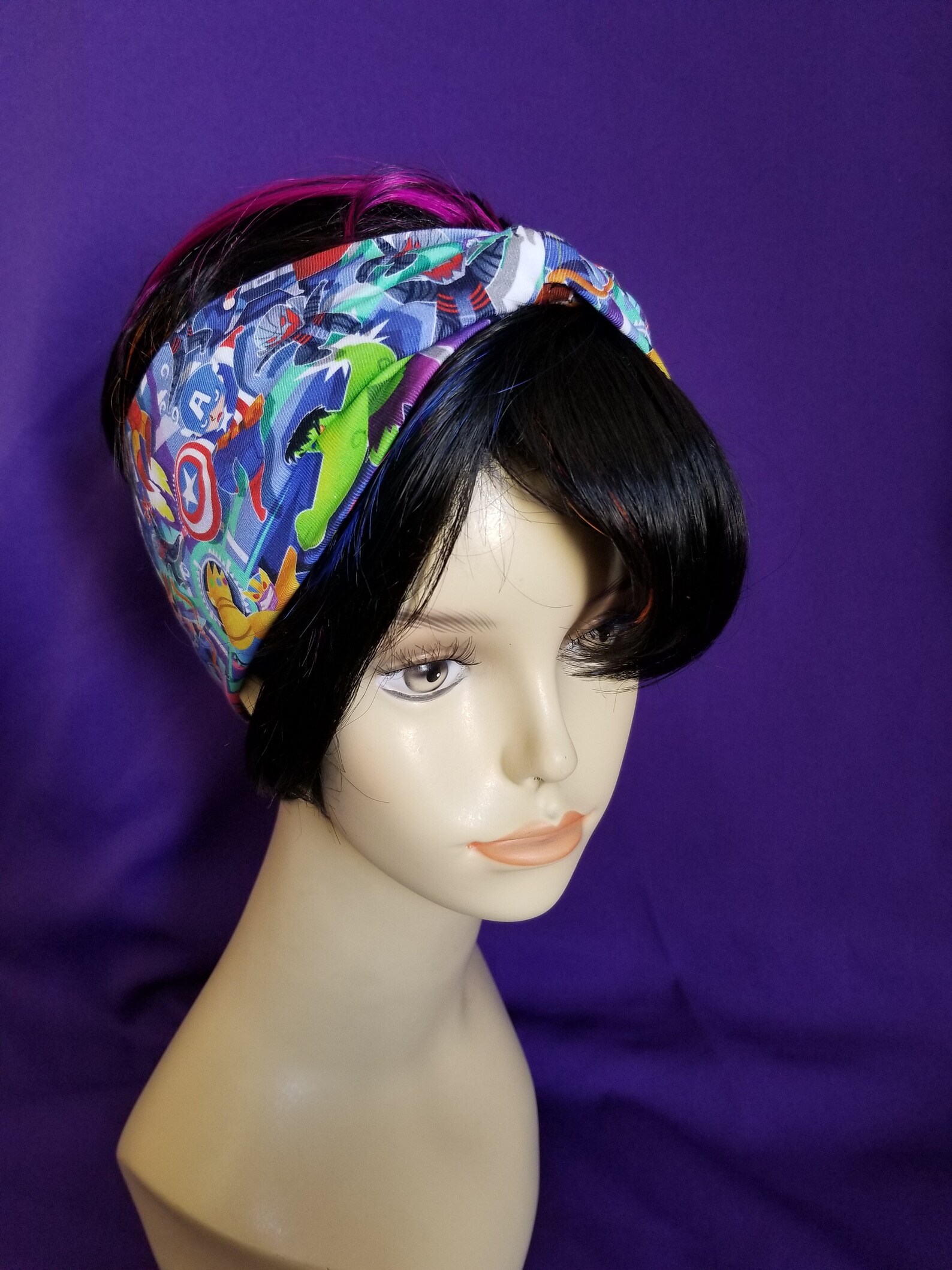 Faux Knot Head Wrap Adult Sized Super Hero Etsy