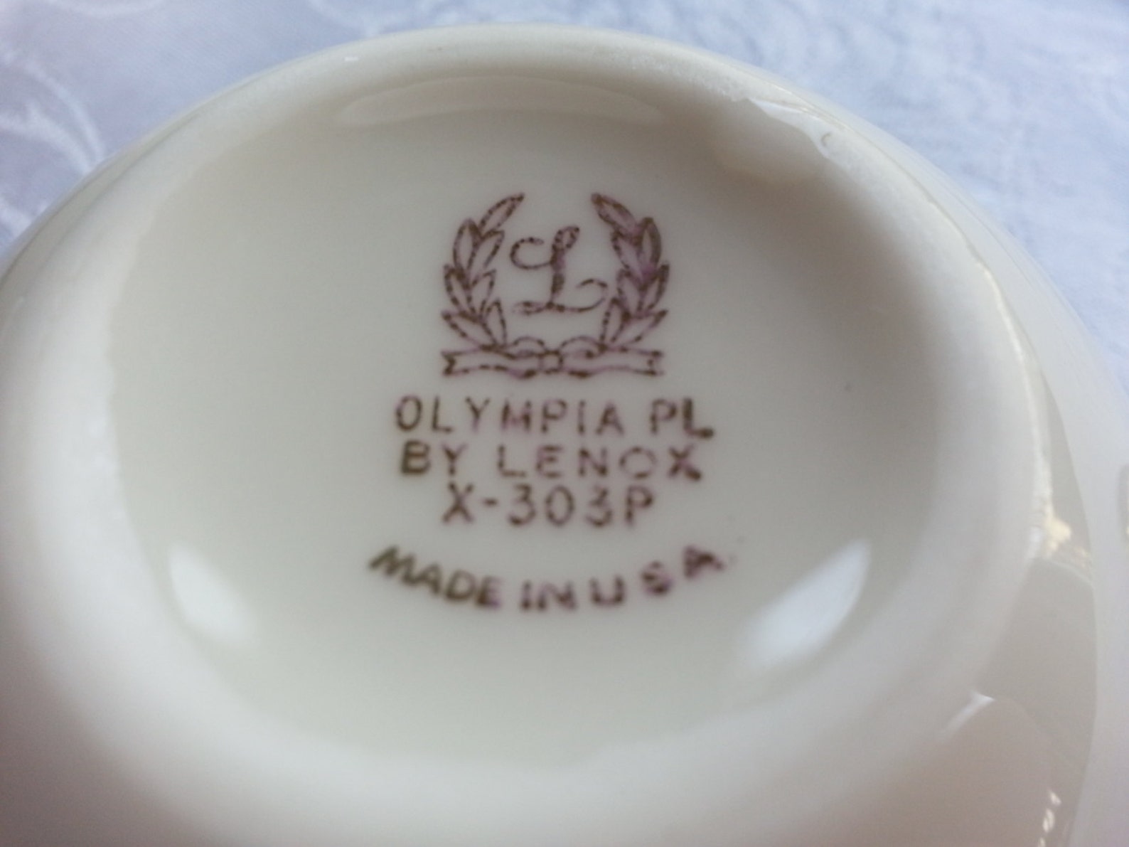 Set of 6 Vintage Lenox Tea Cups Platinum Band Lenox Olympia Etsy