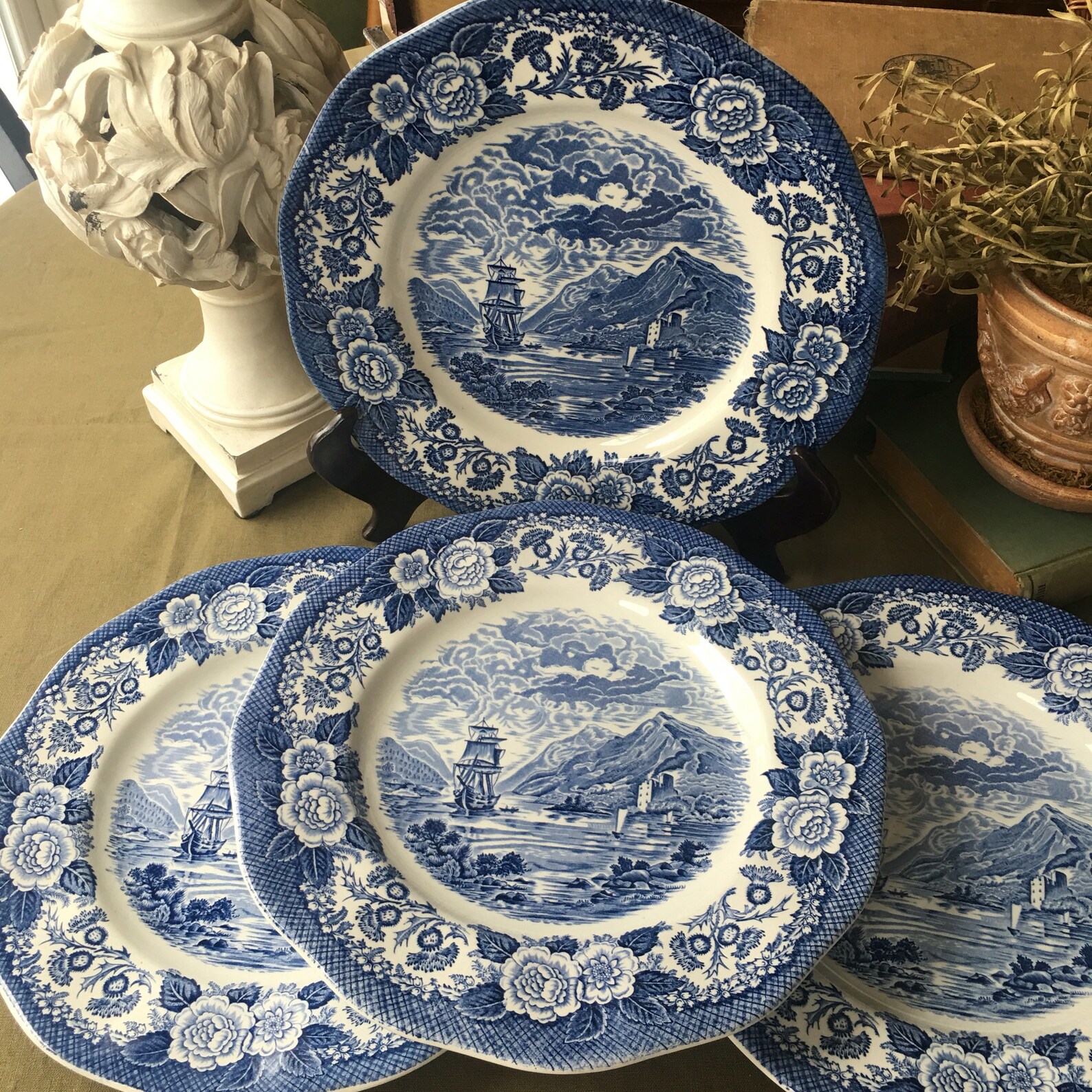 Lochs of Scotland Plates made in England set of 4 Royal Etsy