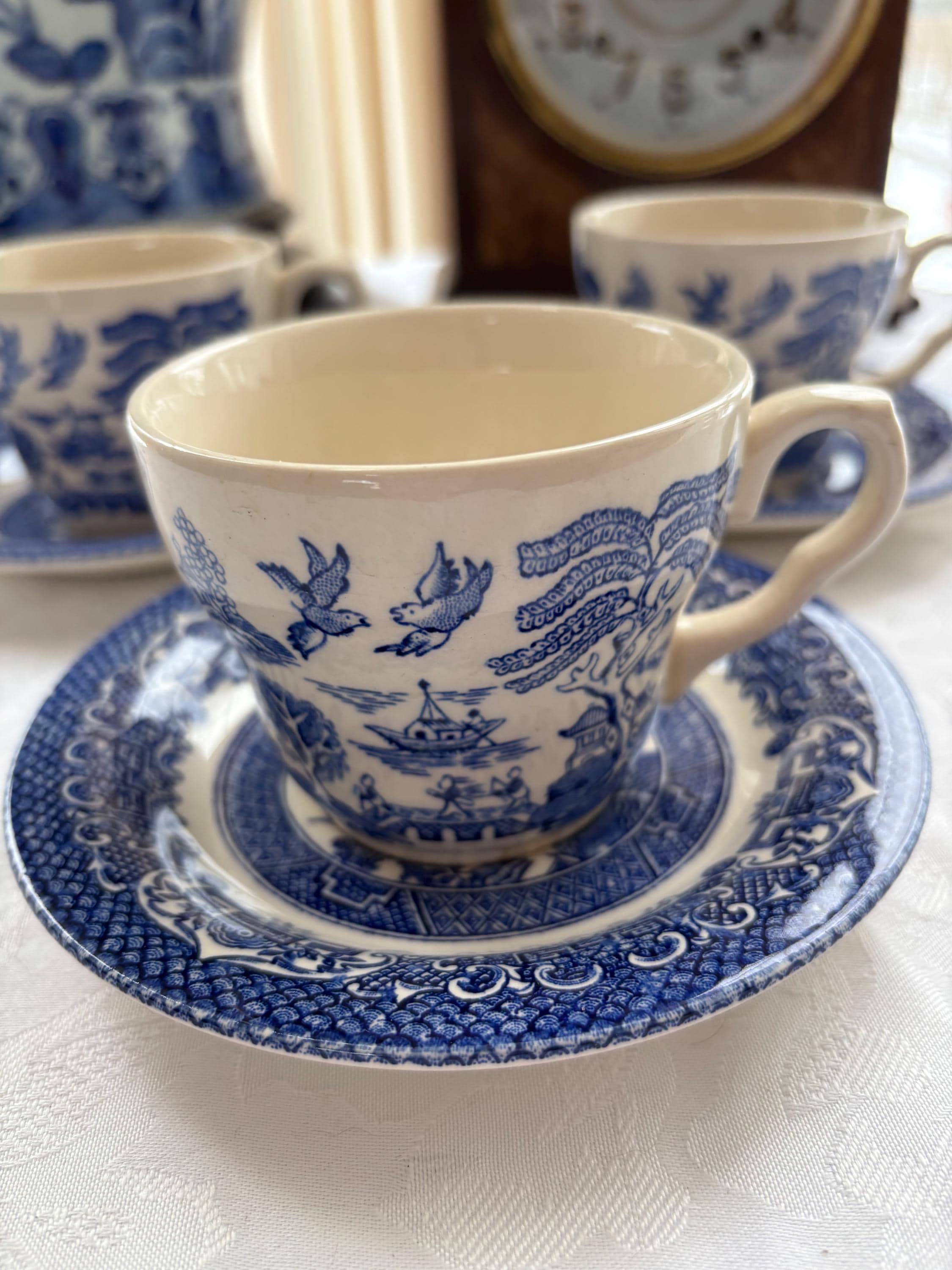Blue willow cups - Etsy 日本