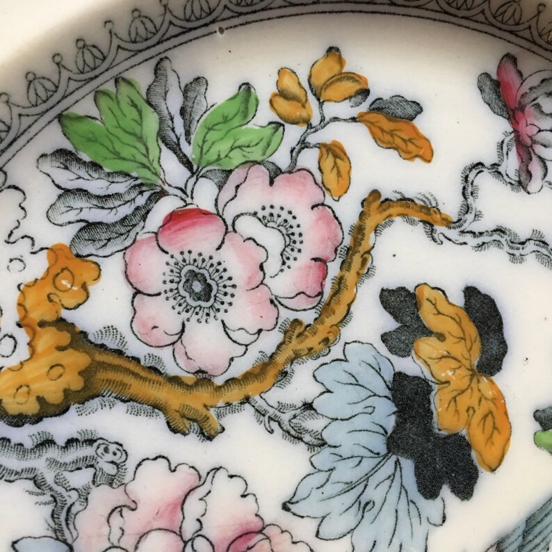 Ashworth and Bros Hanley England Antique Plate Chinoserie Etsy