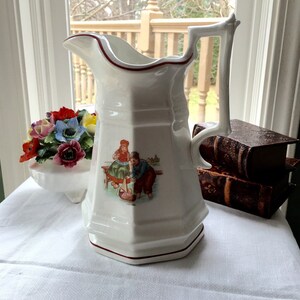 Milk Pitcher Farmhouse Decor Vintage Sterling China Company Milk Pitcher or Jug FREE SHIPPING