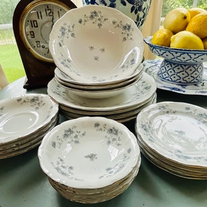 Porcelana Johann Haviland Blue Garland: servicio de 20 piezas para 4