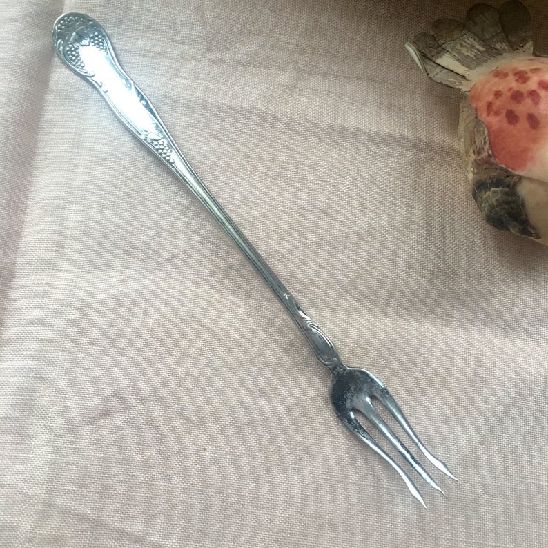 Wallace 1910 Long Handled Pickle Fork Grapes pattern Etsy