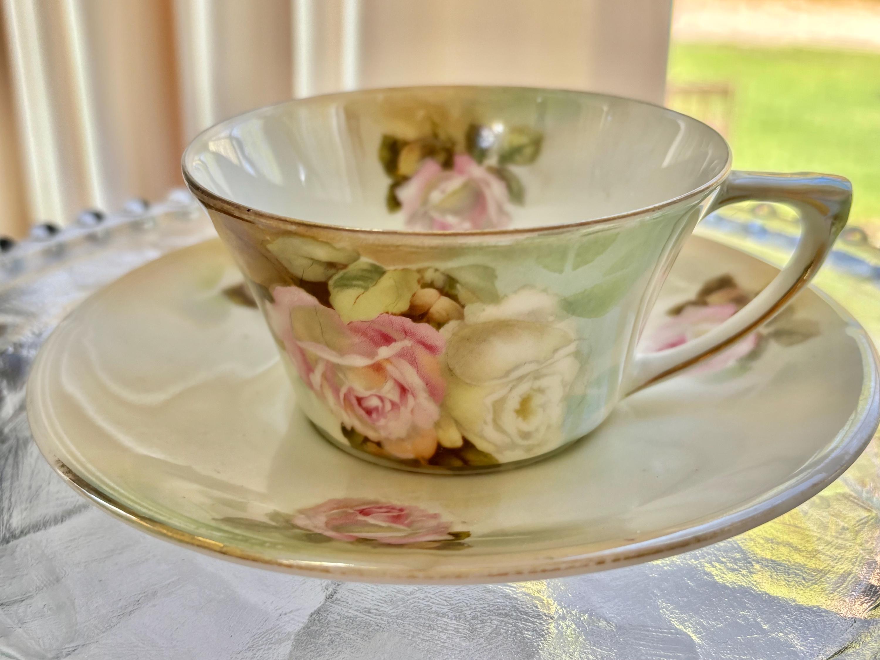 Vintage prussia teacup and saucer - Etsy 日本