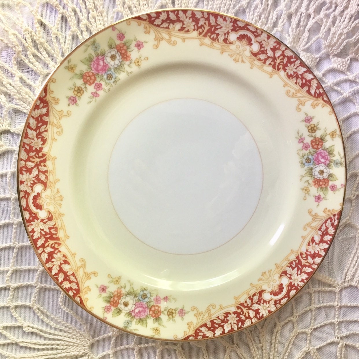 Vintage Noritake Set of 6 Bread Butter Dessert Tea Plates Etsy
