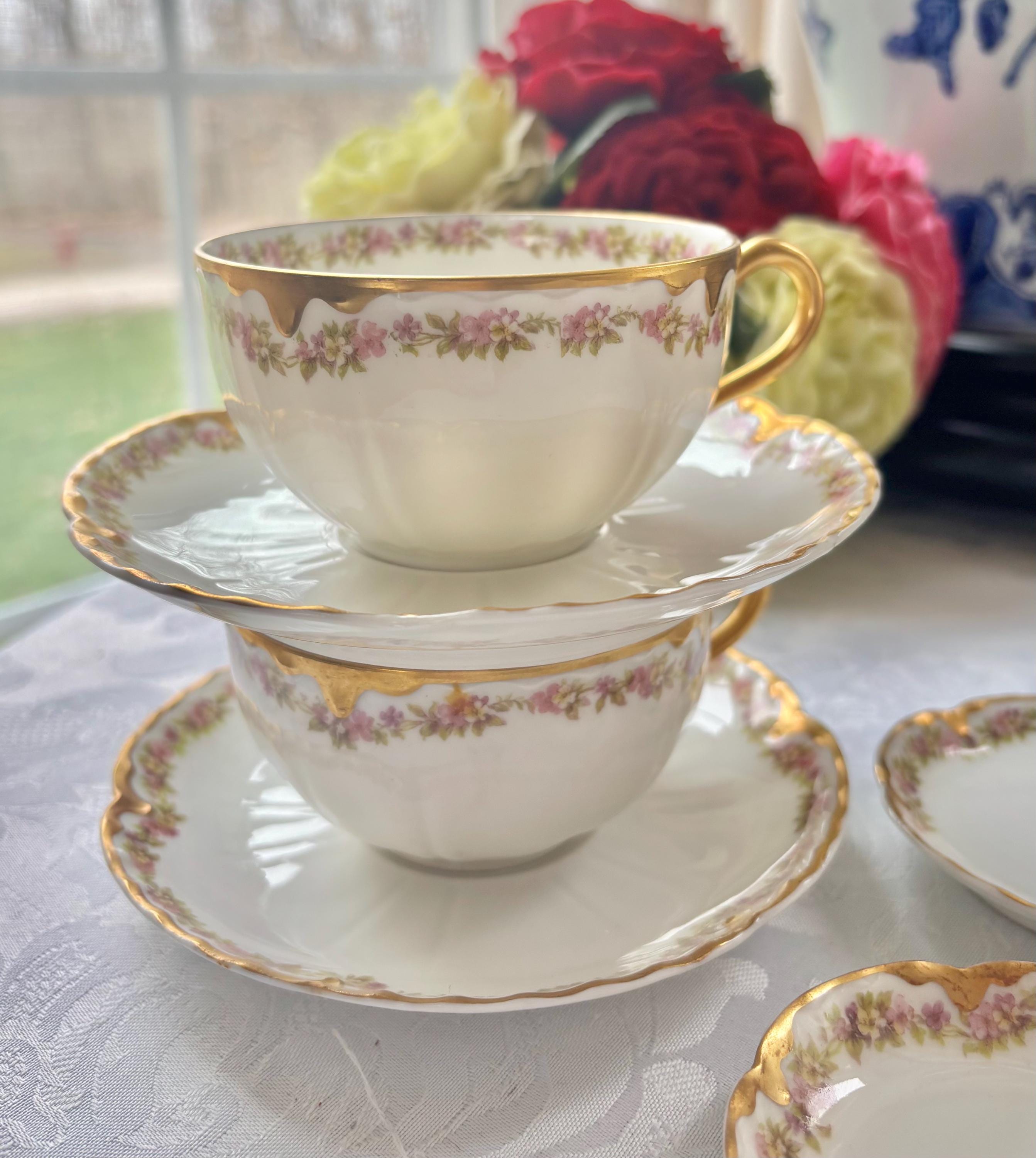 Johann Haviland　アンティーク　ティーセット Haviland tea set - Etsy 日本