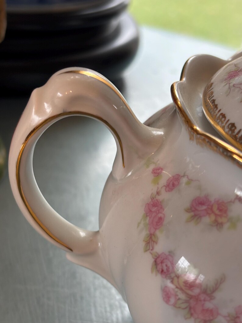 Schumann Original Bridal Rose Teapot Made in Bavaria Germany - Etsy