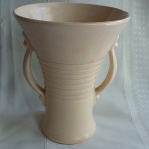 Art Deco McCoy Double Handled Pink Vase FREE SHIPPING