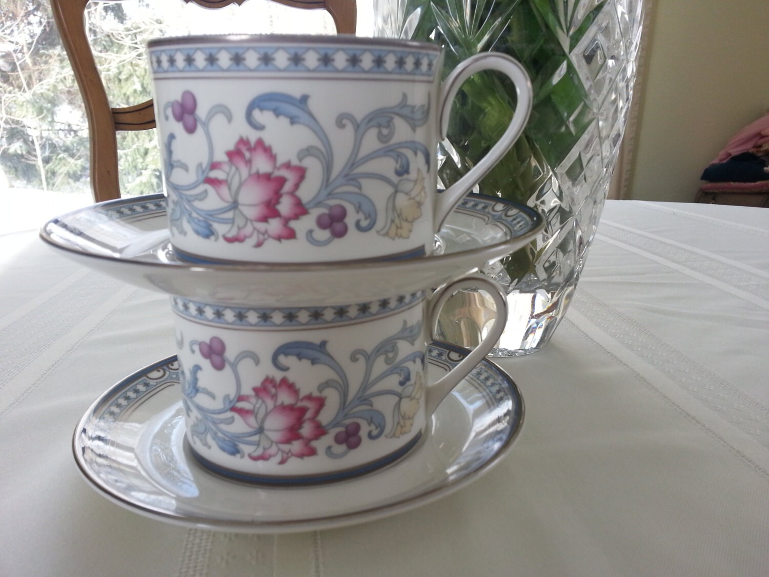 Stunning Set of 2 Royal Doulton Canterbury Tea Cups and Etsy