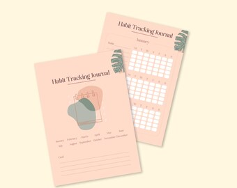 Habit Tracking Journal 2 (Digital) (Printable)