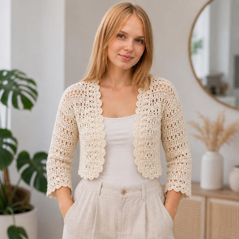 Formal Crochet Jacket - Etsy