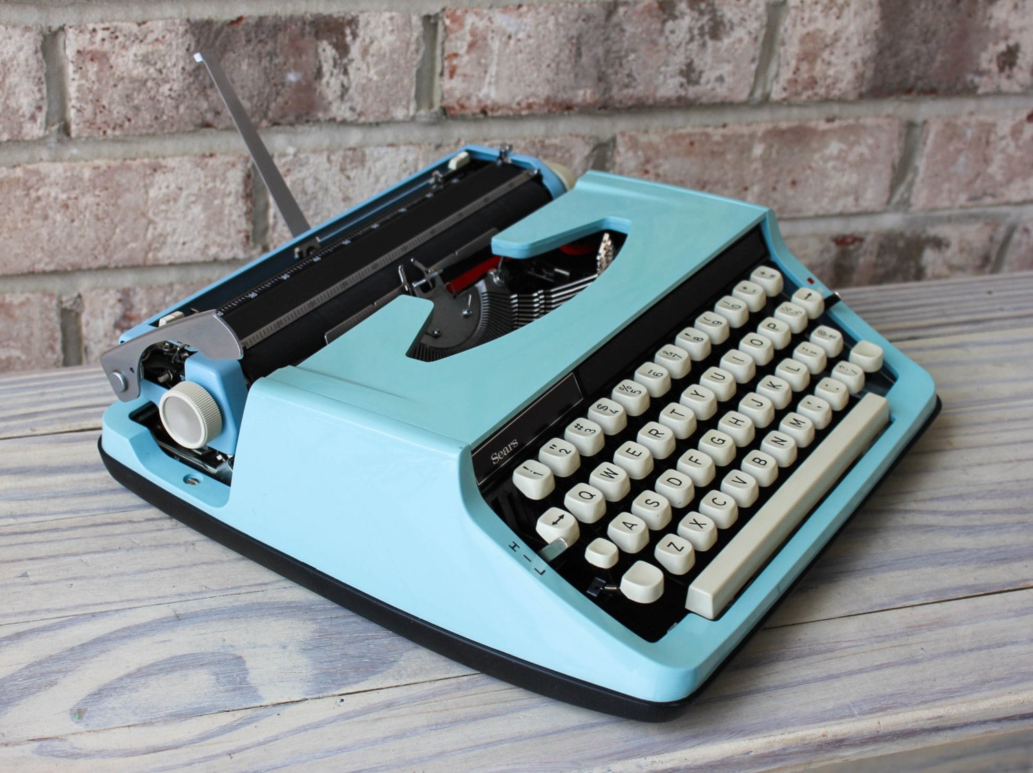 Vintage SEARS portable manual typewriter working | Etsy