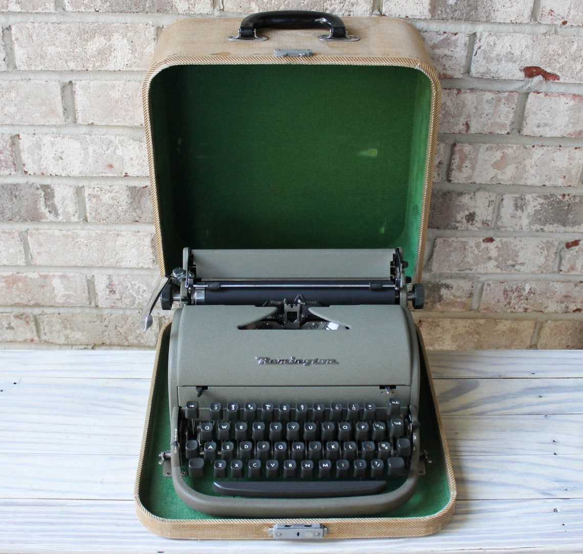 Vintage REMINGTON RAND portable manual typewriter working Etsy