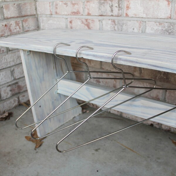 Vintage metal hangers clothes hangers coat hangers closet hangers industrial look