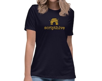 Script Hive Relaxed T-shirt voor dames