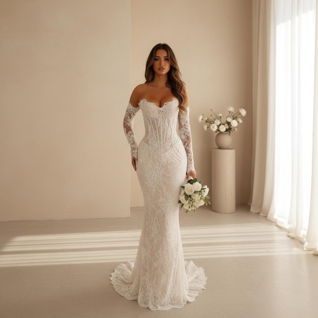 Lace Corset Wedding Dress