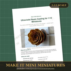 Ultraviolet Resin Casting for 1:12 Miniatures — Printable Step-by-Step Technique Guide image 2