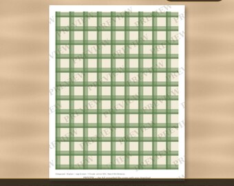 Dollhouse Wallpaper & Flooring Printable 1:12 Scale — Cottage Pack, 20 Sheets