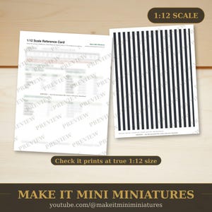 Papel pintado y suelos para casas de muñecas, imprimibles a escala 1:12 — Paquete moderno, 20 hojas imagen 3