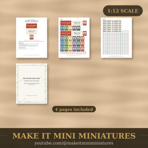 1:12 Scale Toy Shop Printable – Boxed Toys, Shelf Cards, Window Signs (Digital Download) Bild 4