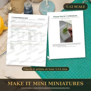 Polymer Clay for 1:12 Miniatures — Printable Step-by-Step Build Guide with Photographs image 4