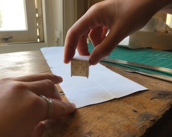Dollhouse Kitchen Cabinet Template 1:12 Scale — Printable Miniature Furniture Cut-Out Pattern