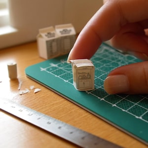 Miniature Pantry & Grocery Packaging Printable 1:12 Scale — Dollhouse Accessories Digital Download image 1