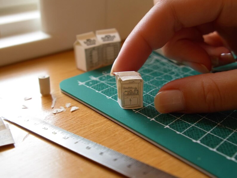 Miniature Pantry & Grocery Packaging Printable 1:12 Scale — Dollhouse Accessories Digital Download image 1