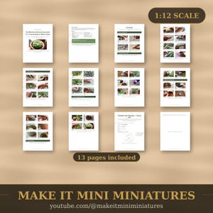 Miniature Echeveria Succulent — 1:12 Scale Miniature Build Guide, Printable Step-by-Step Tutorial image 4
