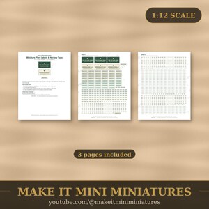 Miniature Plant Labels & Nursery Tags Printable 1:12 Scale — Dollhouse Garden Centre Digital Download image 4