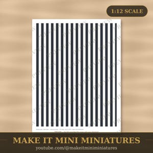 Papel pintado y suelos para casas de muñecas, imprimibles a escala 1:12 — Paquete moderno, 20 hojas imagen 1