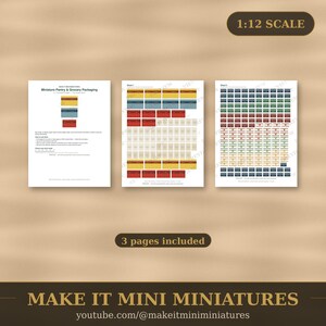 Miniature Pantry & Grocery Packaging Printable 1:12 Scale — Dollhouse Accessories Digital Download image 5