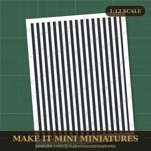 Papel pintado y suelos para casas de muñecas, imprimibles a escala 1:12 — Paquete moderno, 20 hojas imagen 2