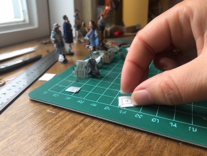 Miniatur-Samentütchen zum Ausdrucken im Maßstab 1:12 – Puppenhauszubehör (digitaler Download) Bild 1